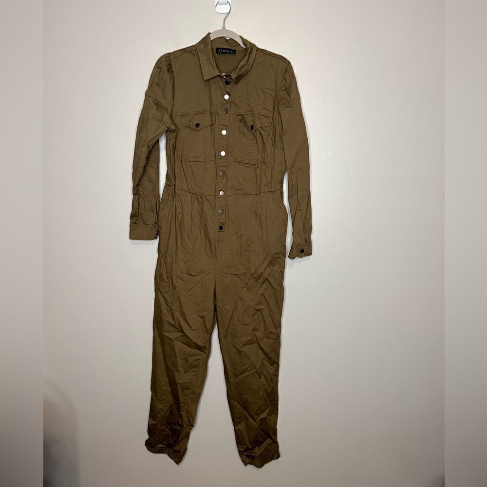 Eloquii Utility Jumpsuit - Picture 2 of 4